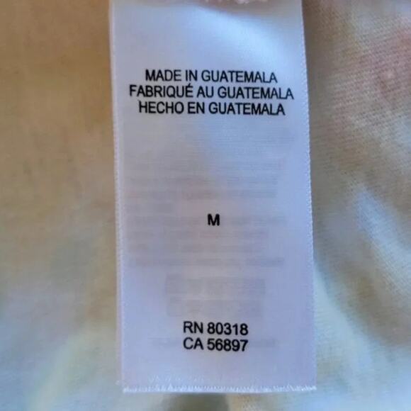 Lucky Brand Pink Floyd Tie Dye T Shirt Women Size M Pastel Cotton Band Tee - Picture 7 of 8